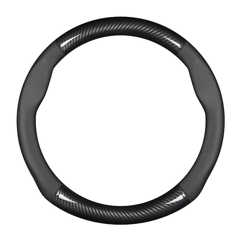For Acura Steering Wheel Cover Leather Carbon Fiber Fit TSX TL ZDX RSX RDX RLX TLX MDX RL NSX Integra ILX CSX