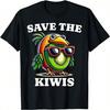 Kiwi Print With Landscape - Cute Kiwi Bird T-Shirt