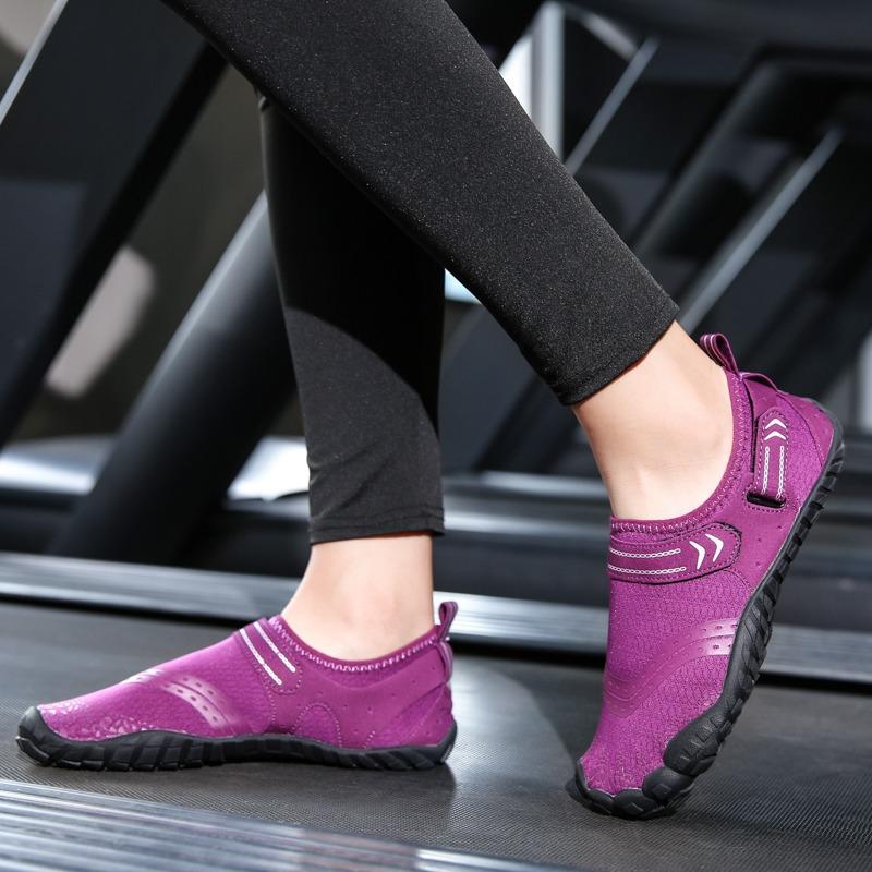 Indoor Fitness Shoes Men's and Women's Rope Shoes Silent Treadmill Shoes Gym Training Yoga Five-finger Sneakers