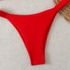 Solid Color Sexy Two-Piece Bikini - Women's Swimwear