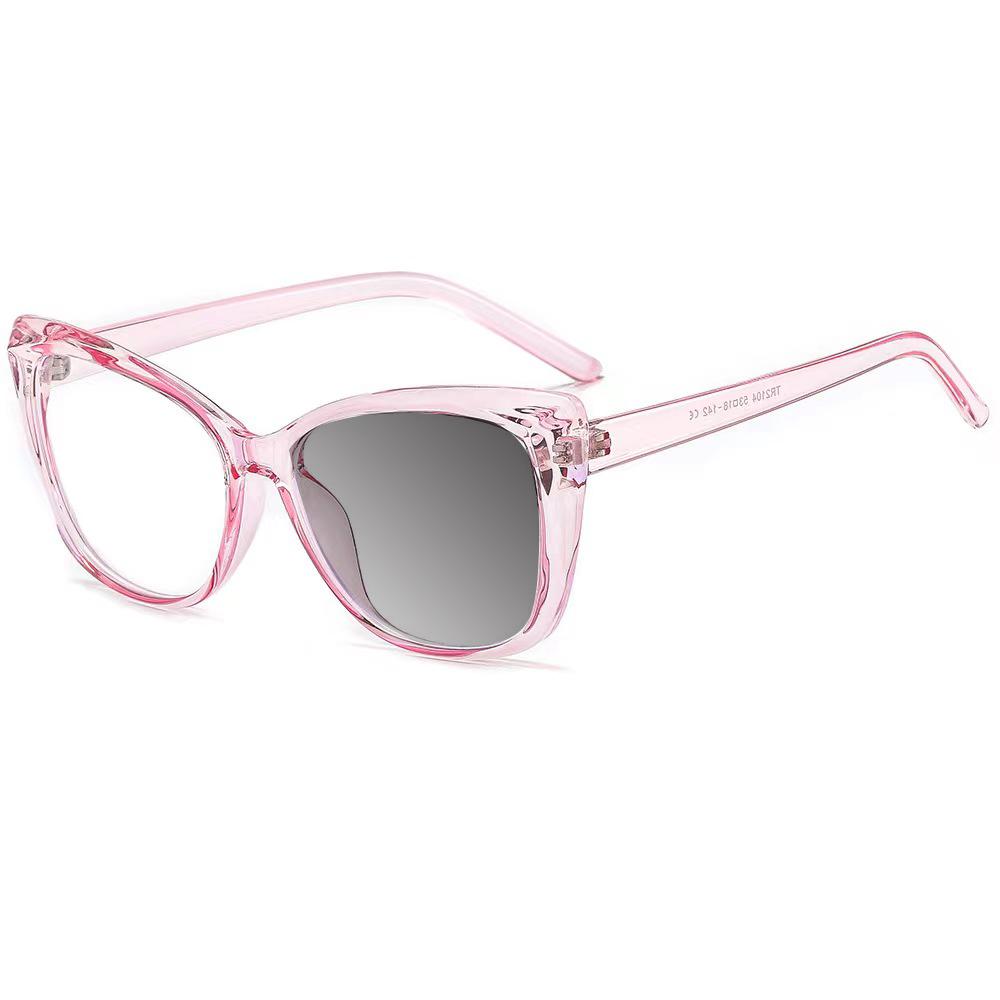 New Vintage Gradient Eyeglasses Anti Blue Light Myopia Transparent Cat Eye Glasses Frame Fashion Unique