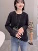 2025 Korean Winter Lace Crochet Knit Pullover: Women's Loose & Stylish Design Top
