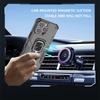 For iPhone 16 15 14 13 Pro Max Phone Case Camera Lens Protect Armor Case For iPhone 14 15 16 Plus 16E Magnetic Ring Holder Cover