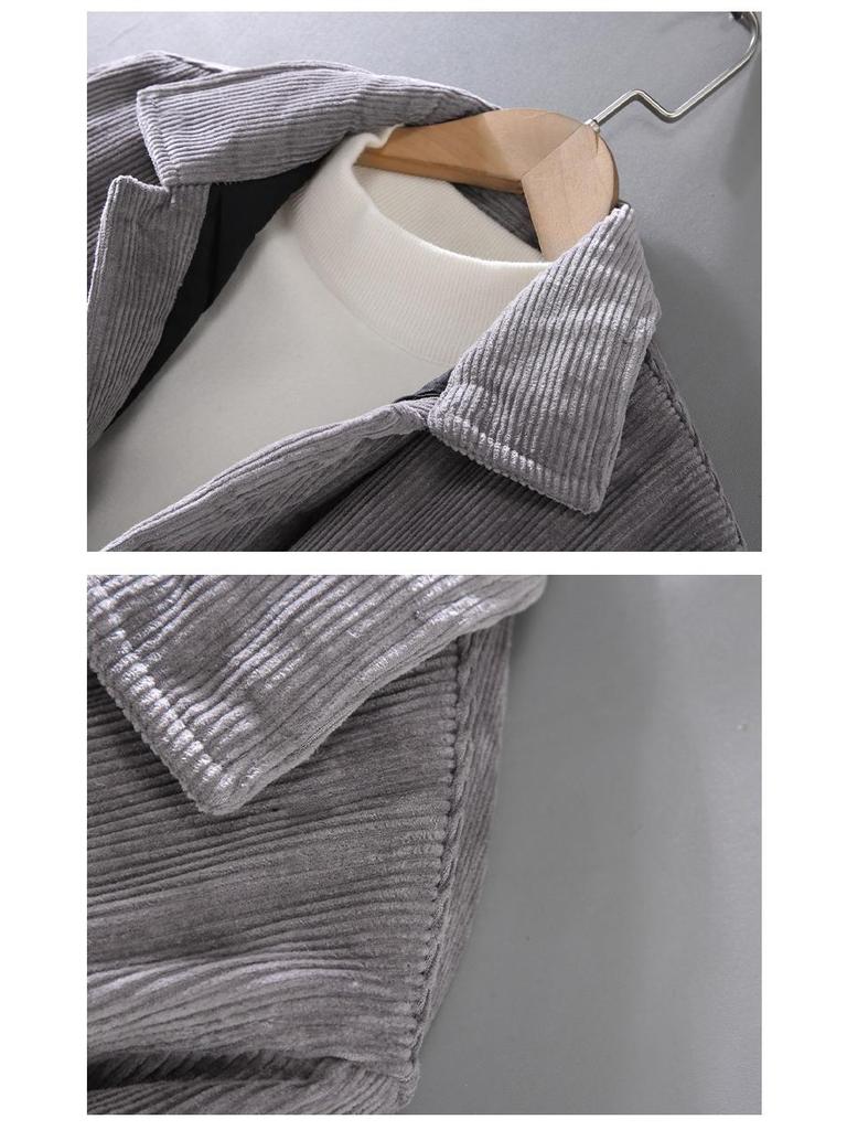 Men's Winter Retro Thickened Corduroy Jacket - Casual Youth Outerwear