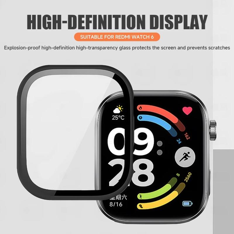 Case for Xiaomi Redmi Watch 6 Screen Protector Case Soft TPU All-Around Protective Bumper Cover for Redmi Watch6 Accessories