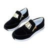 Spring and Autumn New Large Size Sports Shoes Muffin Flat Bottom Side Zipper Solid Color Casual Sports Shoes