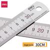Deli 8463 30cm Stainless Steel Ruler with Formula Guide