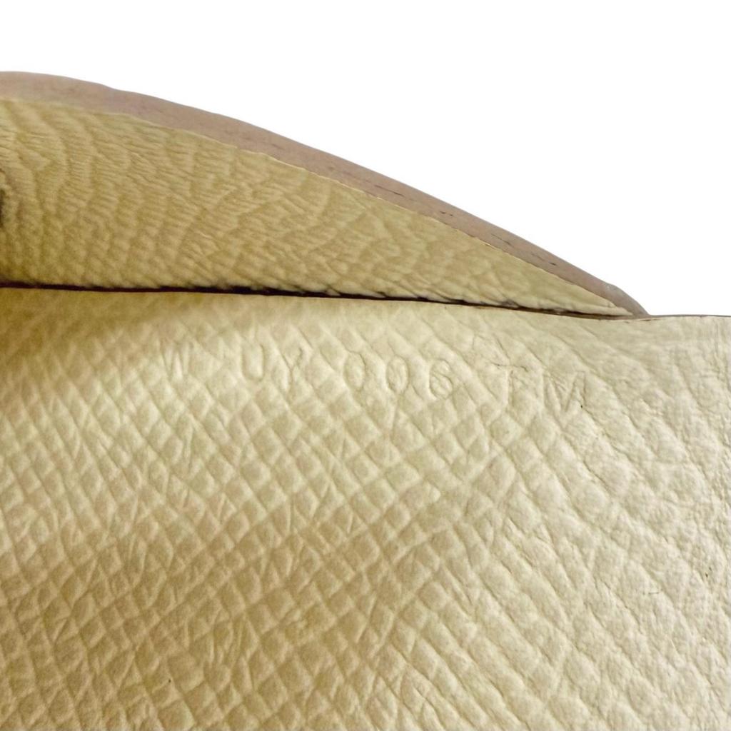 Great HERMES Coin Case Calvi Duo Compact Wallet Epsom Leather Women Used