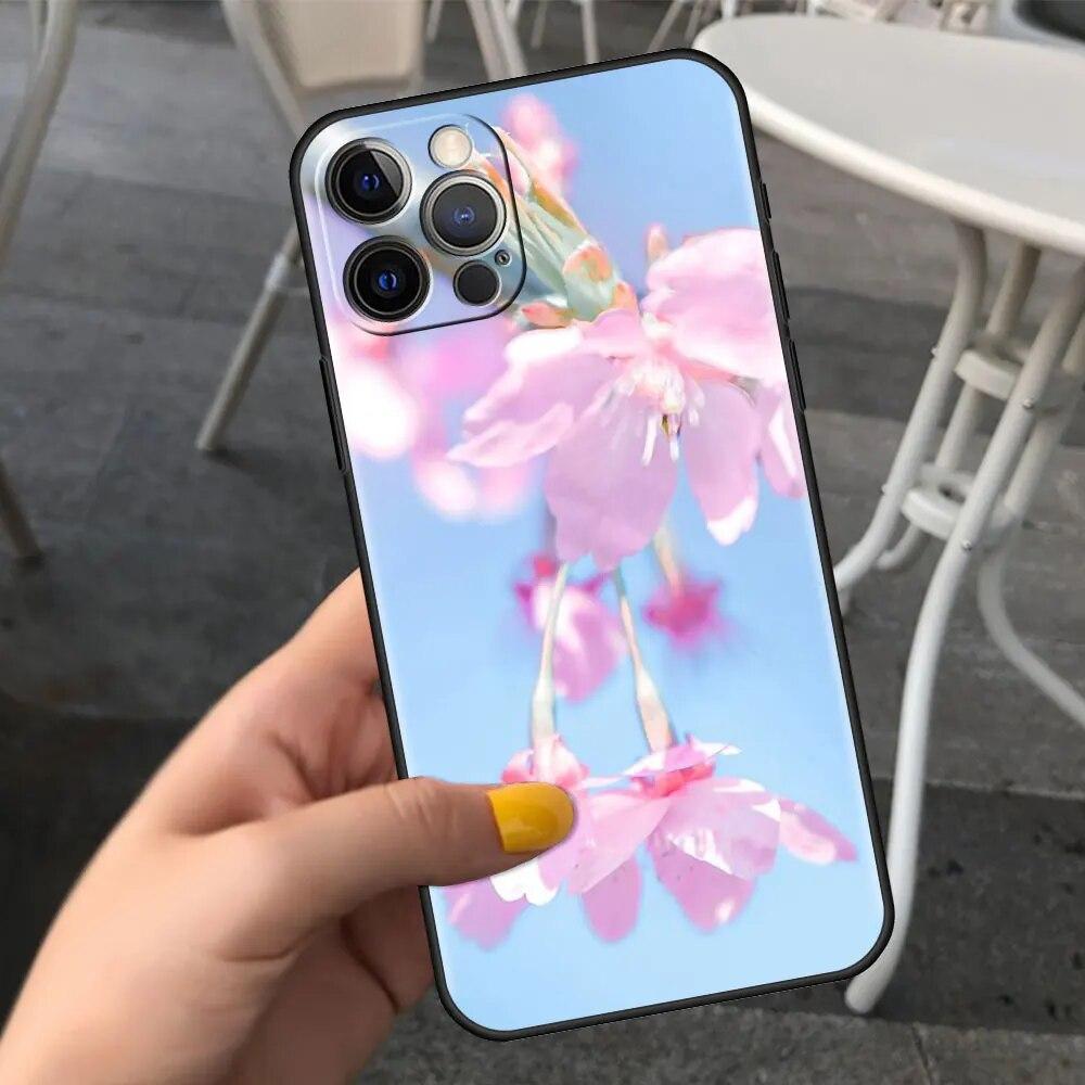 Kirschblüten Handyhülle für iPhone Samsung Galaxy Redmi Xiaomi Oppo OnePlus Note SA 7 8 9 10 11 12 13 14 20 21 22 23 53 54 Pro Max Plus Ultra