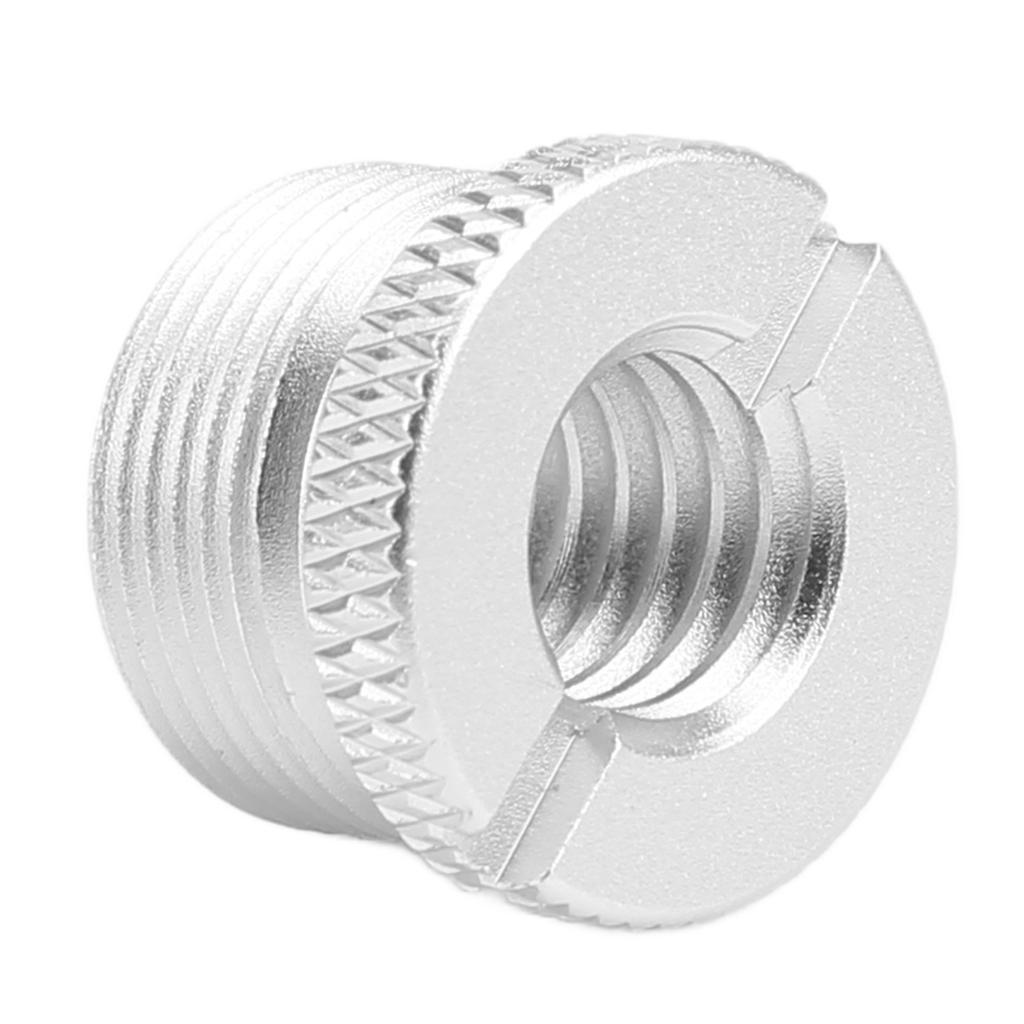 Screws Thread Adapter for Micphone Stand 38 Inch Female To 58 Inch Male Screw AdapterSilver F19B