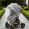 Baby Zomer Kar Muskietennet (Koreaanse stijl) Volledige Bedekking Madeliefjes Geborduurd Mesh Betrouwbare Muggen Insecten Bescherming voor Kinderwagens
