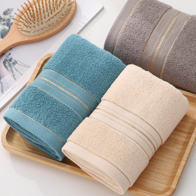 Pure Cotton Towel Supermarket Shopping Company Face Towel Embroidery Gift Idea Thickened Cotton Towel Pure Cotton