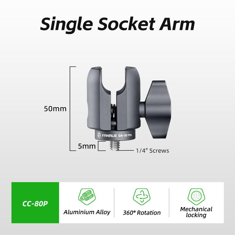 

FANAUE Independent Rotating Connecting Rod Compatible with 25mm Ball Mount with M6/M8/M10/1/4 Inch Screw for Bicycle Motorcycle
