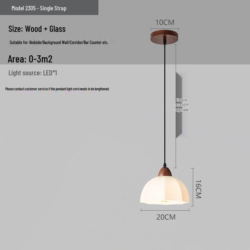Chinese Retro Bedroom and Hallway Pendant Light
