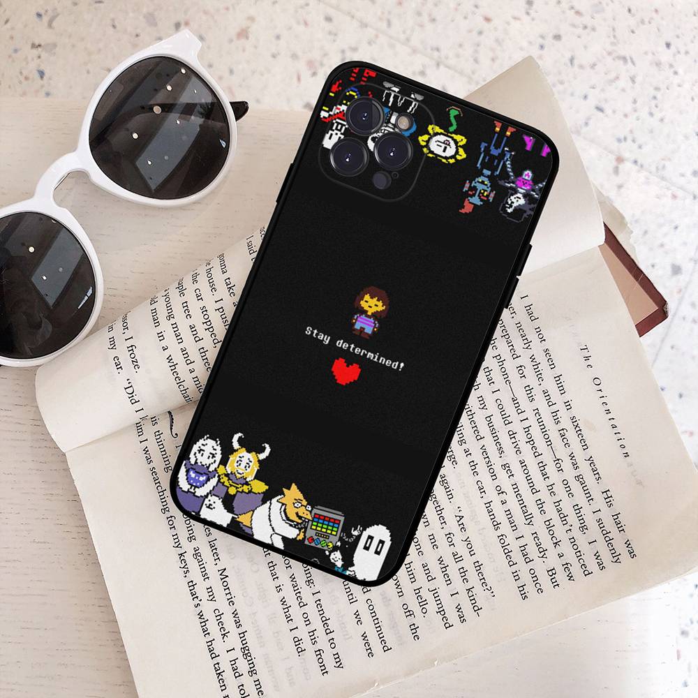U-Undertale Game Phone Case For IPhone 17 Air 16 15 14 Plus 13 12 Mini 11 Pro Max Black Cover