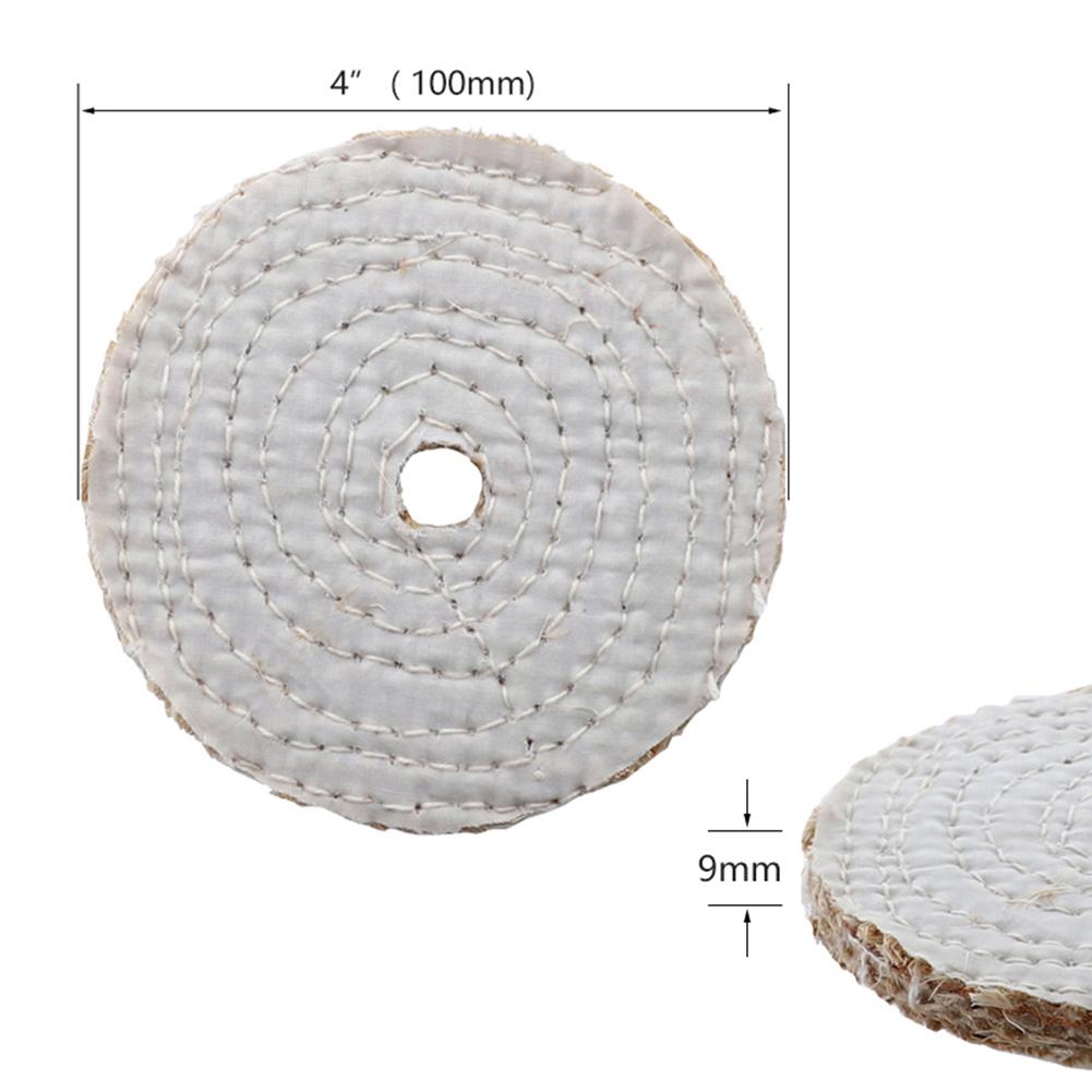 High Quality Polishing Wheels Diameter: 4 Inch/100mm Pure Cotton Cloth For Bench Grinder Electric Drill Abrasive Tools.