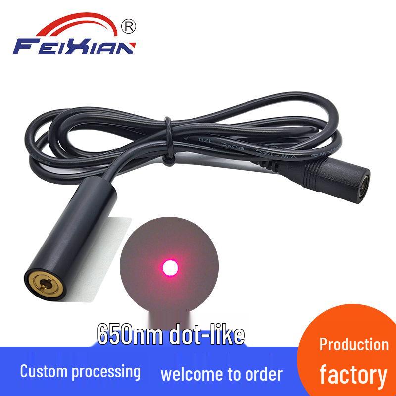 12X40mm 650nm 200mW Red Laser Module with Ultra-Small Spot Point, DC Interface