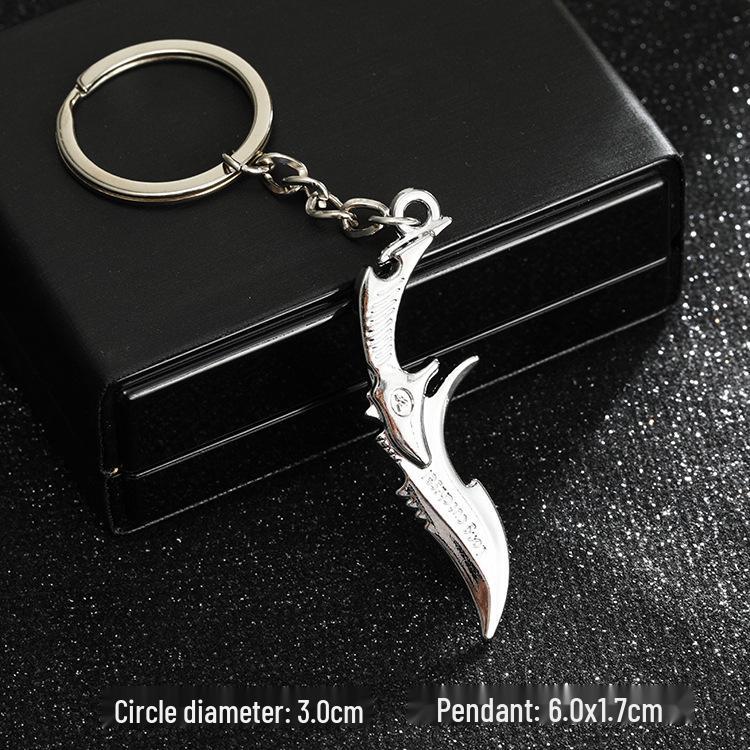 European & American Rock Guitar Keychain: Hip Hop Drip Oil Alloy Pendant Charm for Women's Bags