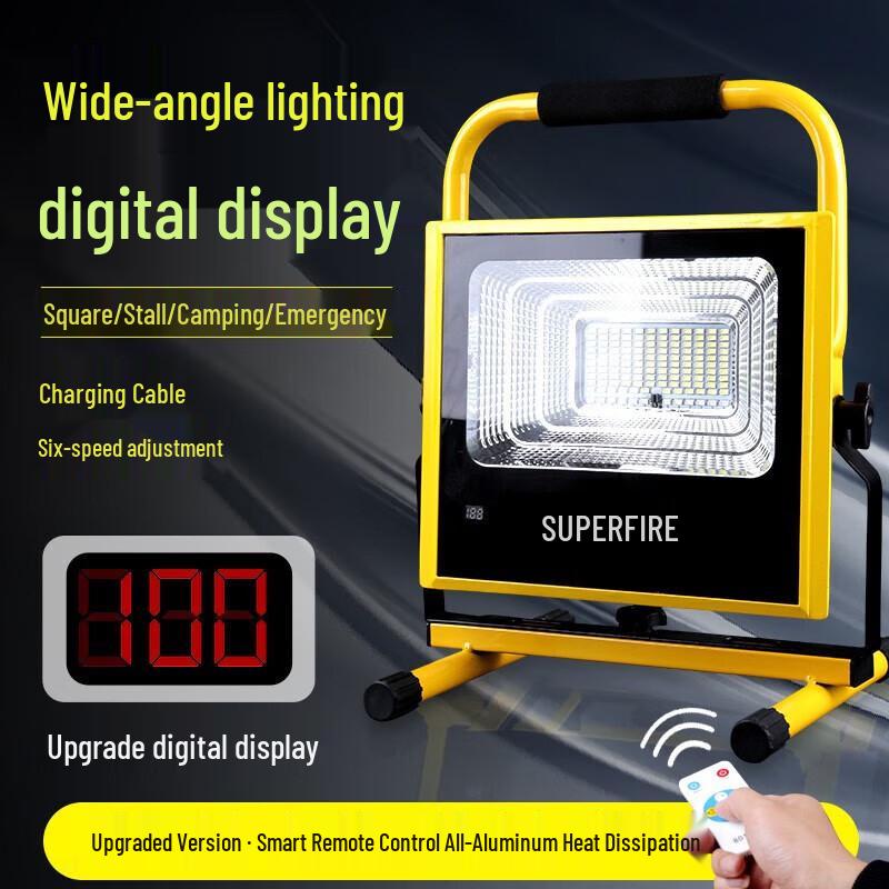 SupFire Portable Rechargeable LED Floodlight