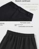 Women's High-Waist Wide-Leg Black Drape Pants - Spring 2024 Collection