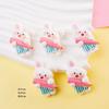 6Pcs New Cute Resin Mouse, Fox, Dog, Rabbit, Bear, Cat Flat Back Home Decor Parts Embellishments For Hair Bows Accessories