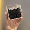 6-Pack Frosted Elastic Hair Rings - Durable, Simple Ponytail Bands for Women