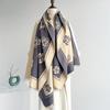Autumn Winter Tassel Scarf Cashmere Women Pashmina Design Floral Wrap Female Thick Blanket Soft Bufanda Warmth Shawl Kerchief