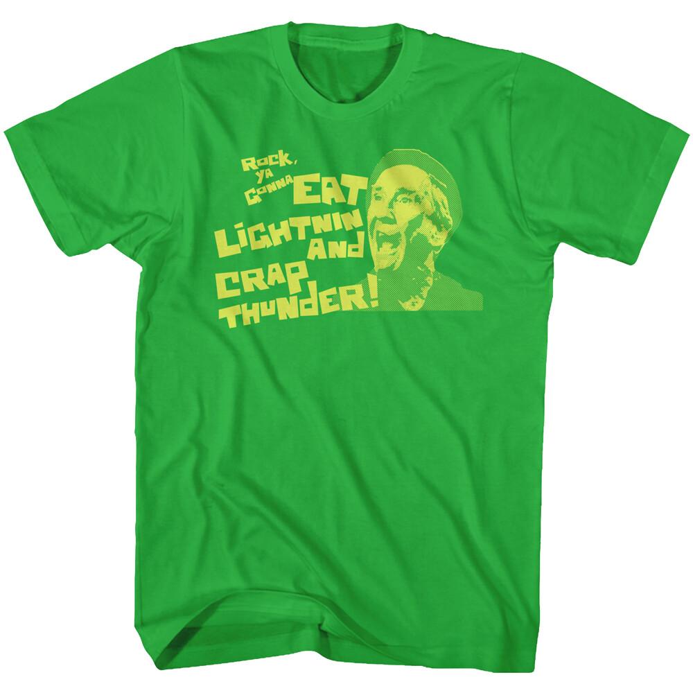 Rocky Movie Rock Ya Gonna Eat Lightnin And Crap Thunder Men T Shirt XXL