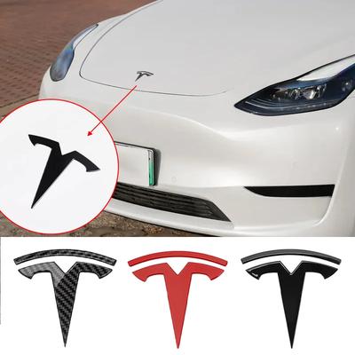ALL1 1 PC Replacement Front Label Trunk Label for Model 3 Mode Y Logo Rear Tail Label Car Accessories Personalized Car Sticker
