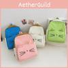 Adorable Cat Design Children's Backpack Lightweight Durable Nylon For Kindergarten Use