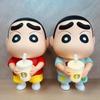 1 Piece Vinyl Milk Tea Glowing Cup Desktop Ornament 25Cm  Crayon Shin-Chan Hands-Doll Noob Anime Figure Living Room Model Toy