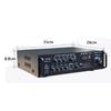 4ohm Bluetooth Stereo Karaoke Amplifier 2000W Support 2 MIC Input FM RC 110-230V