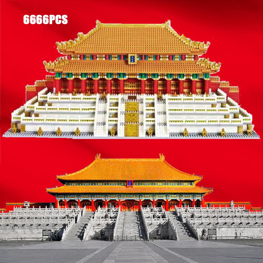 World Famous Historical Architecture Hall Of Supremes Harmony Micro Diamond Block China Imperial Palace Blocks Nanobricks Toy Sets