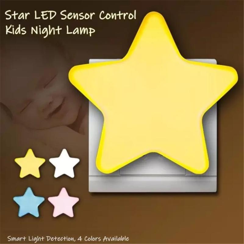 Induction Mini Star Shape Led Sensor Control Night Light For Kids Bedroom Bedside Baby Sleep Light
