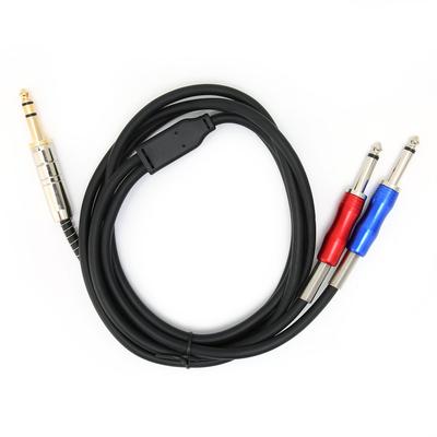 BLS0201 6.35mm Male To Dual Mono 6.35mm Audio Cable Metal Audio Cord for Players Recording Equipment