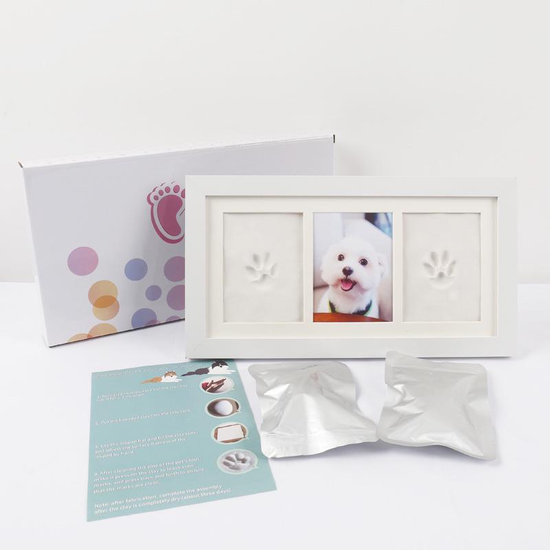 Pet Paw Print Ink Pad Frame for DIY Memorial Photos