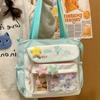 Sweet Shoulder Ita Bag Large Capacity Shoulder Bag Cartoon Y2K Anime Display Bag  Women Use