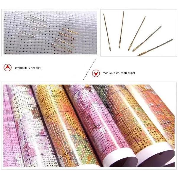 Generic Counted Easy Cross Stitch Kits Sea Turtle Color Stamped Embroidery for Starter Kits DIY 11CT Stamped Patterns Embroidery Needlework Kit