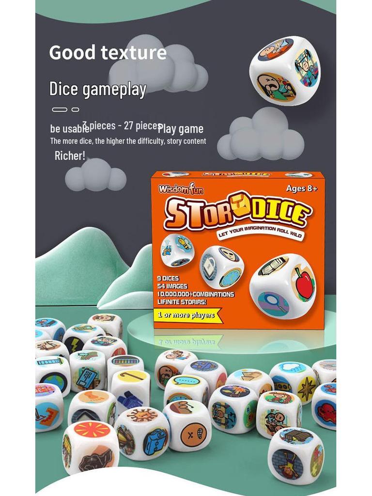 Storytelling Dice Game: Creative and Educational Interactive Board Game for Parent-Child Fun