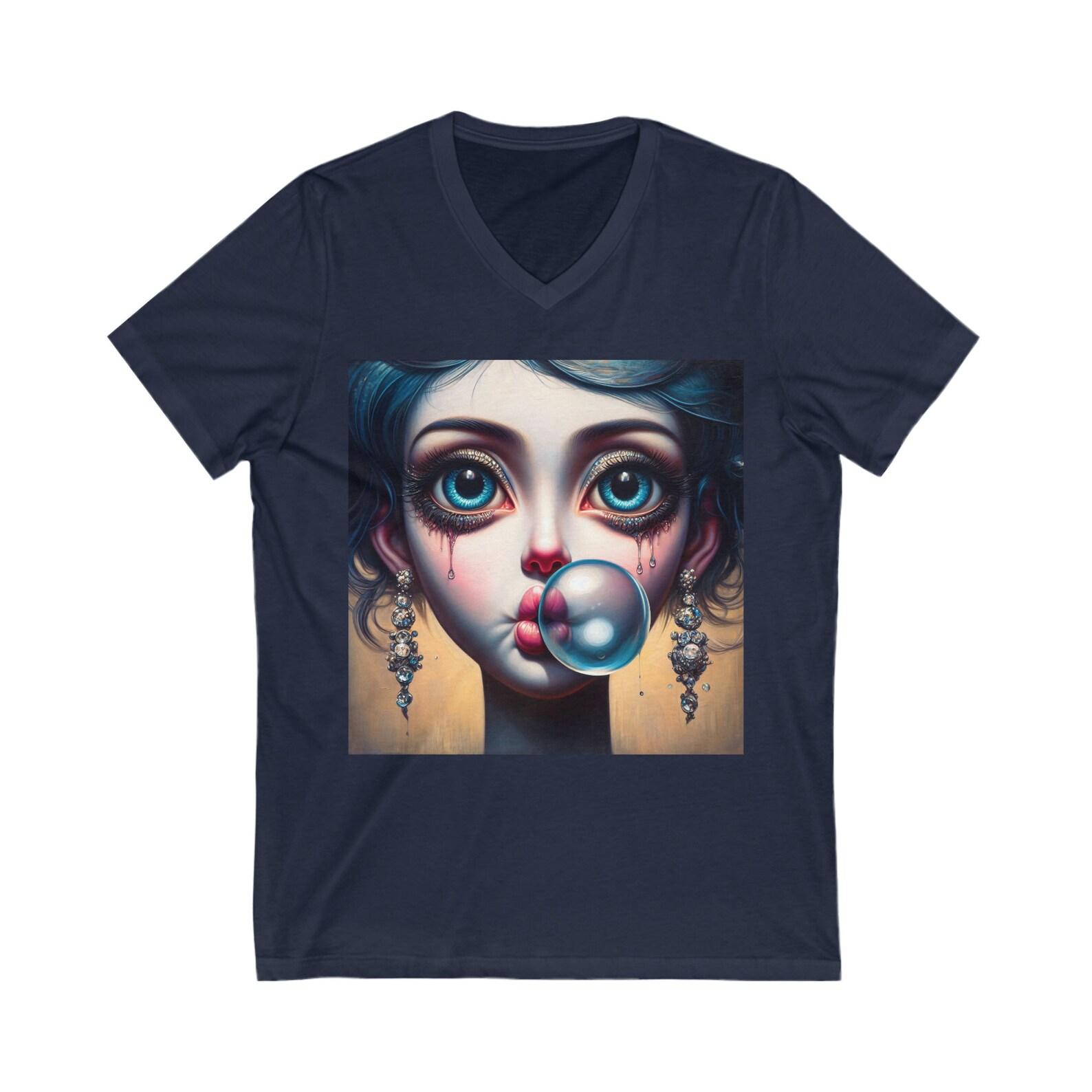 Selena Bubblegum V-Neck Tee 160