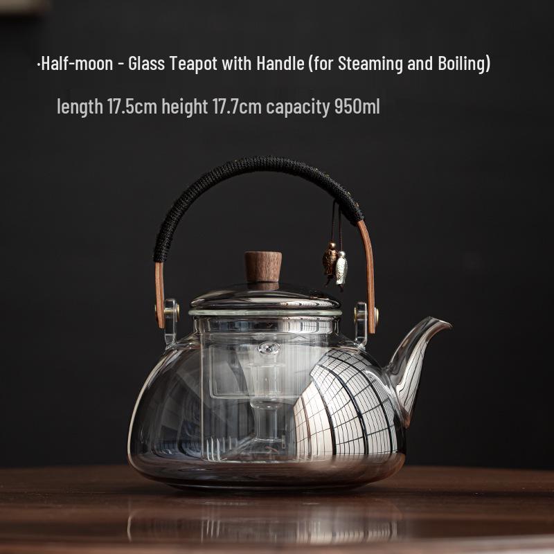 Elektrická keramická skleněná konvice se zvedacím uchem - Dvojí použití pro vaření v páře a var