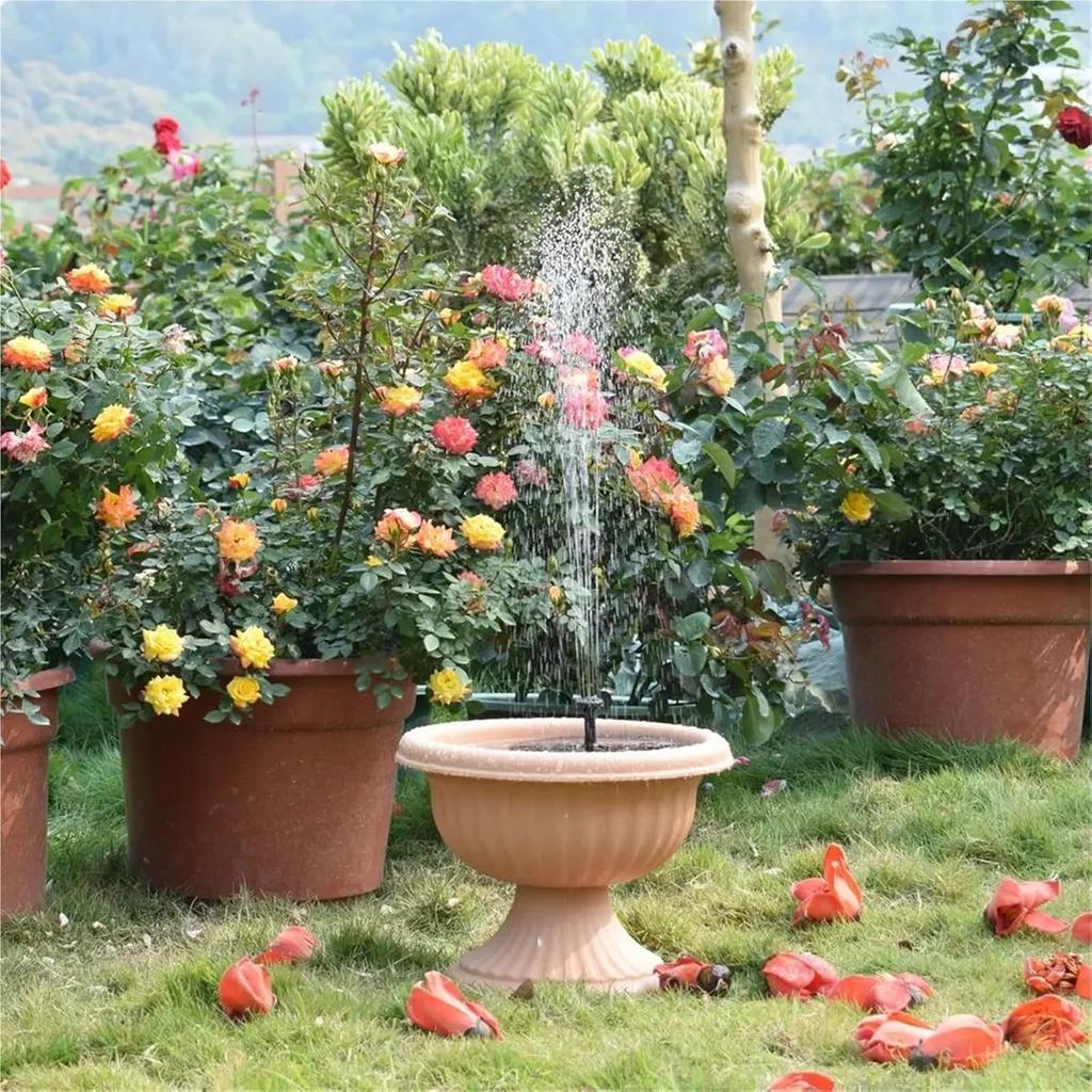 1pc Solar Fountain Outdoor Pool Solar Fountain Pump Essential In Summer Suitable For Ponds Swimming Pools Gardens
