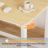 40 Inch Computer Desk, Wood Modern Simple Style Gaming Desk for Home Office, Student Study Writing Table with Metal