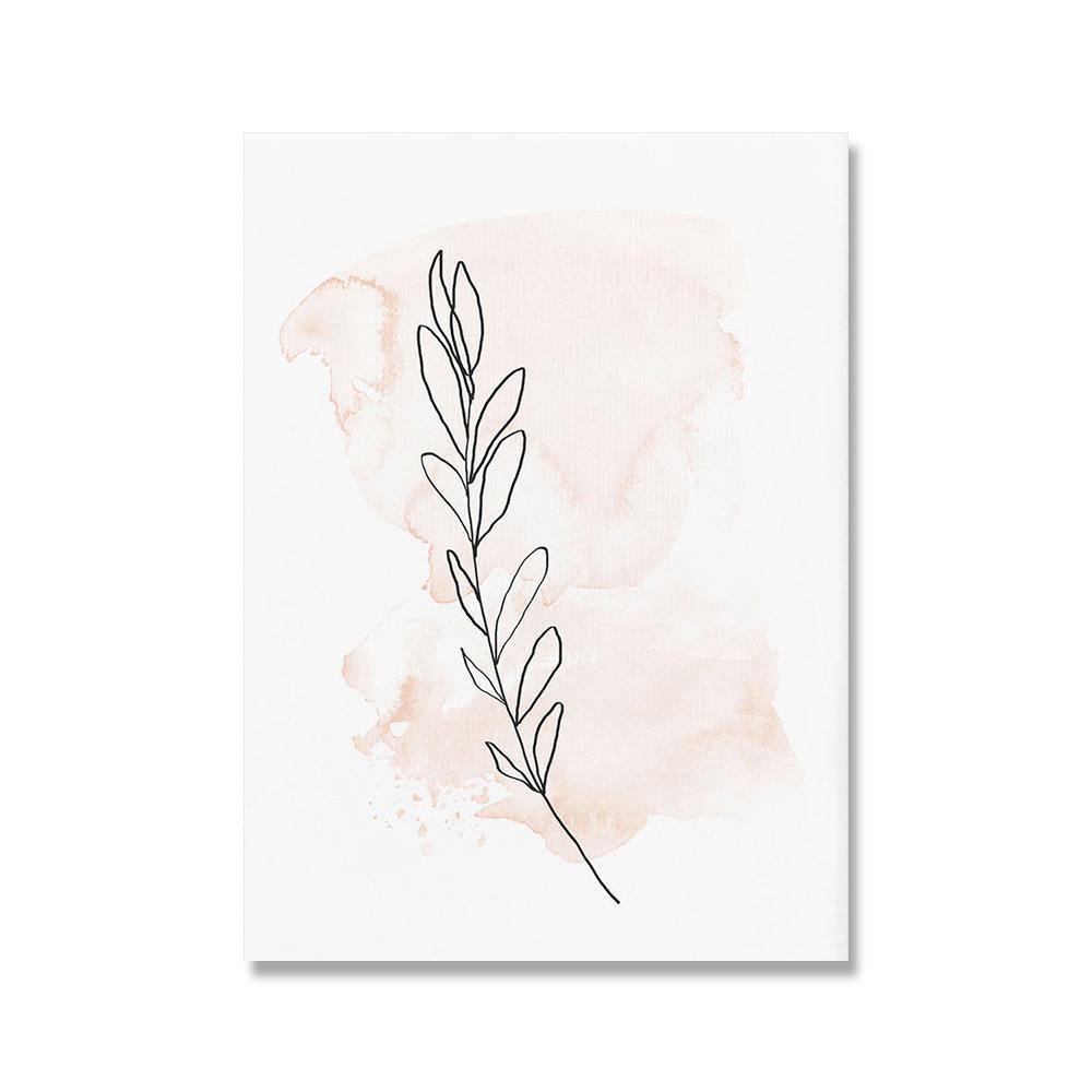 

Абстрактная сексуальная женская линия тела, холст, постер, Мак, ботанический, цветочный, акварель, современные настенные панно для гостиной, домашний декор 21x30cm No Framed