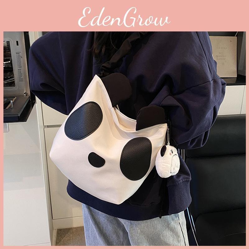 Panda Canvas Cute Single Shoulder Crossbody Bag Large Capacity Gift Backpack