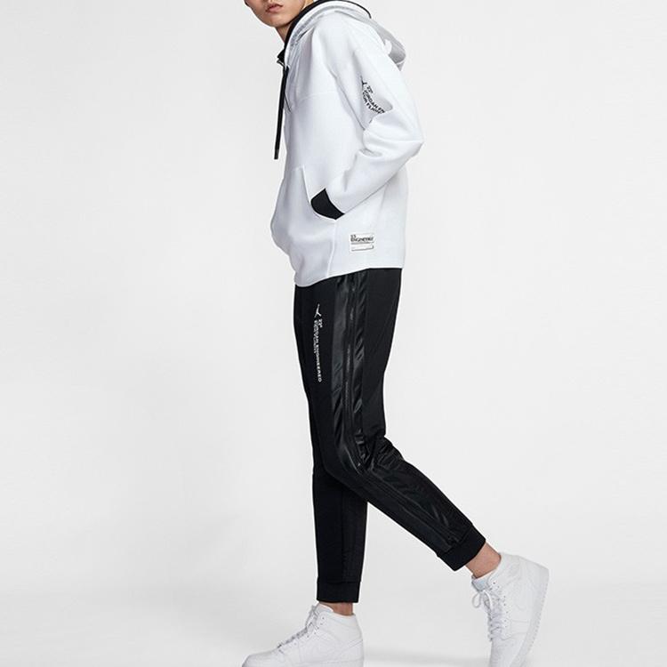 Jordan Half-Zip Letter Sweatshirt Men Tops White AT9780-100