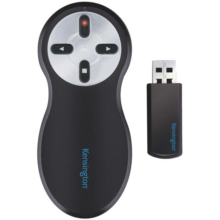 Télécommande De Présentation USB Sans Fil Kensington - Pointeur Laser Rouge - Compatible Avec Windows & macOS - Portée 20m