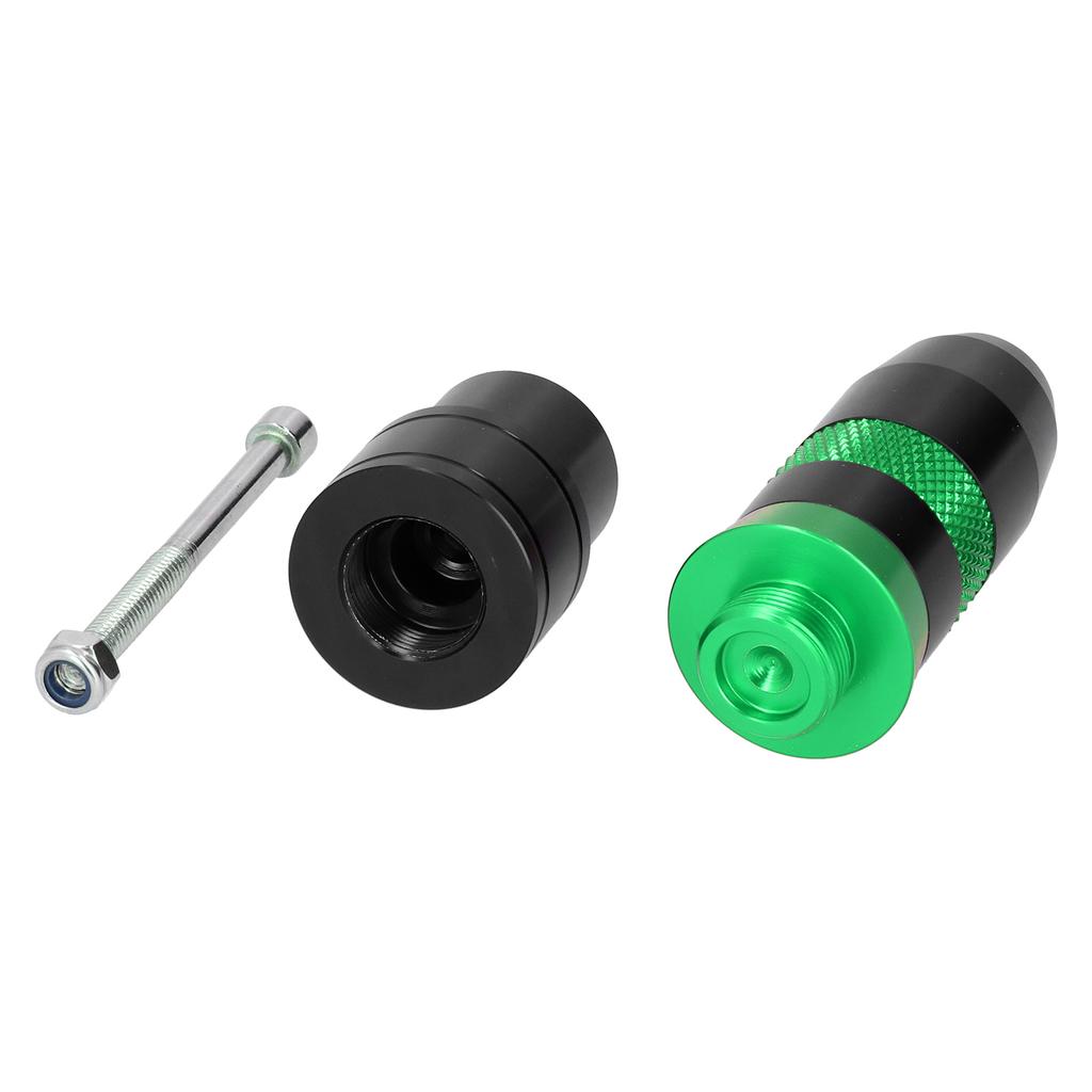 Motorcycle Exhaust Pipe Slider Aluminum Alloy Anti Falling Guard Protector (Black )