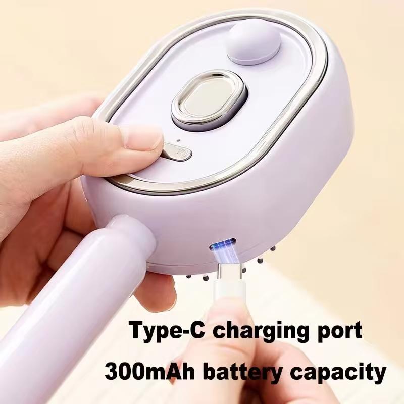 Electric Spray Air Cushion Massage Comb, 3-in-1 Electric Mist Spray Hair Brush