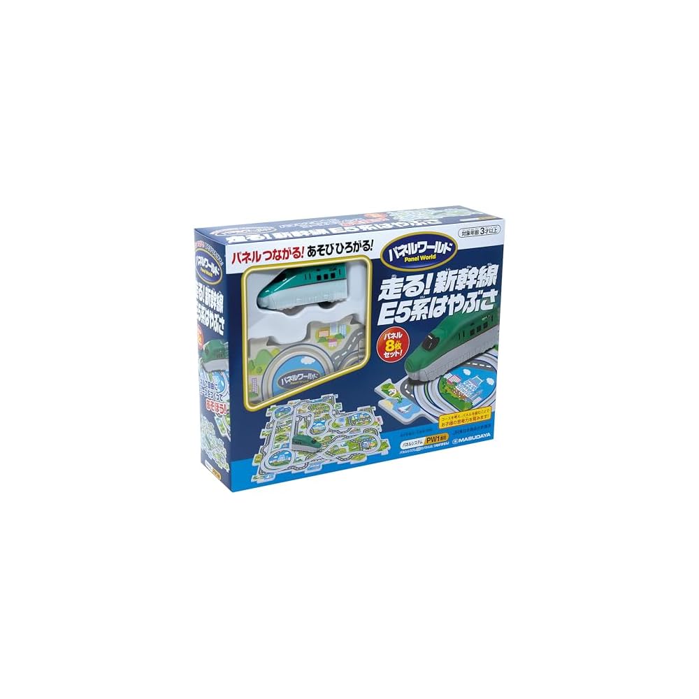 

Masudaya Corporation Panel World Shinkansen E5 Hayabusa Train Toy Model with Realistic Sounds and Lights